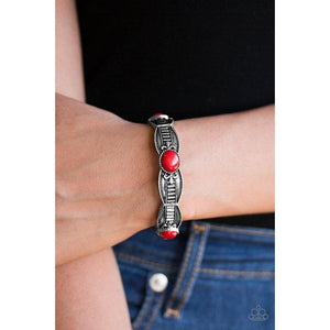 Mayan Majesty - Red Bracelet - Paparazzi - Dare2bdazzlin N Jewelry