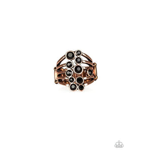 Meet In The Middle - Copper Ring - Paparazzi - Dare2bdazzlin N Jewelry