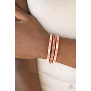 Mega Glam - Orange Urban Bracelet - Paparazzi - Dare2bdazzlin N Jewelry