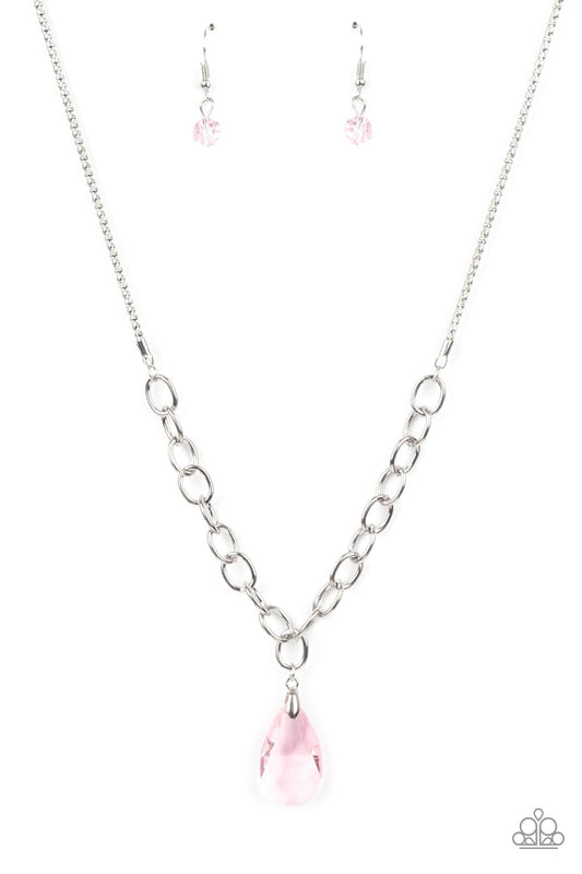 Mega Modern - Pink Necklace - Paparazzi - Dare2bdazzlin N Jewelry