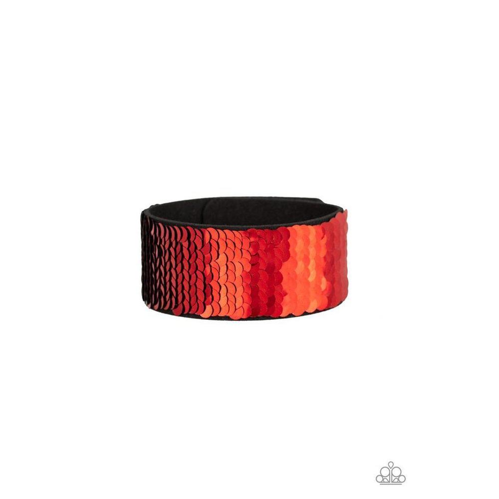 Mer-mazingly Mermaid Red Urban Bracelet - Paparazzi - Dare2bdazzlin N Jewelry