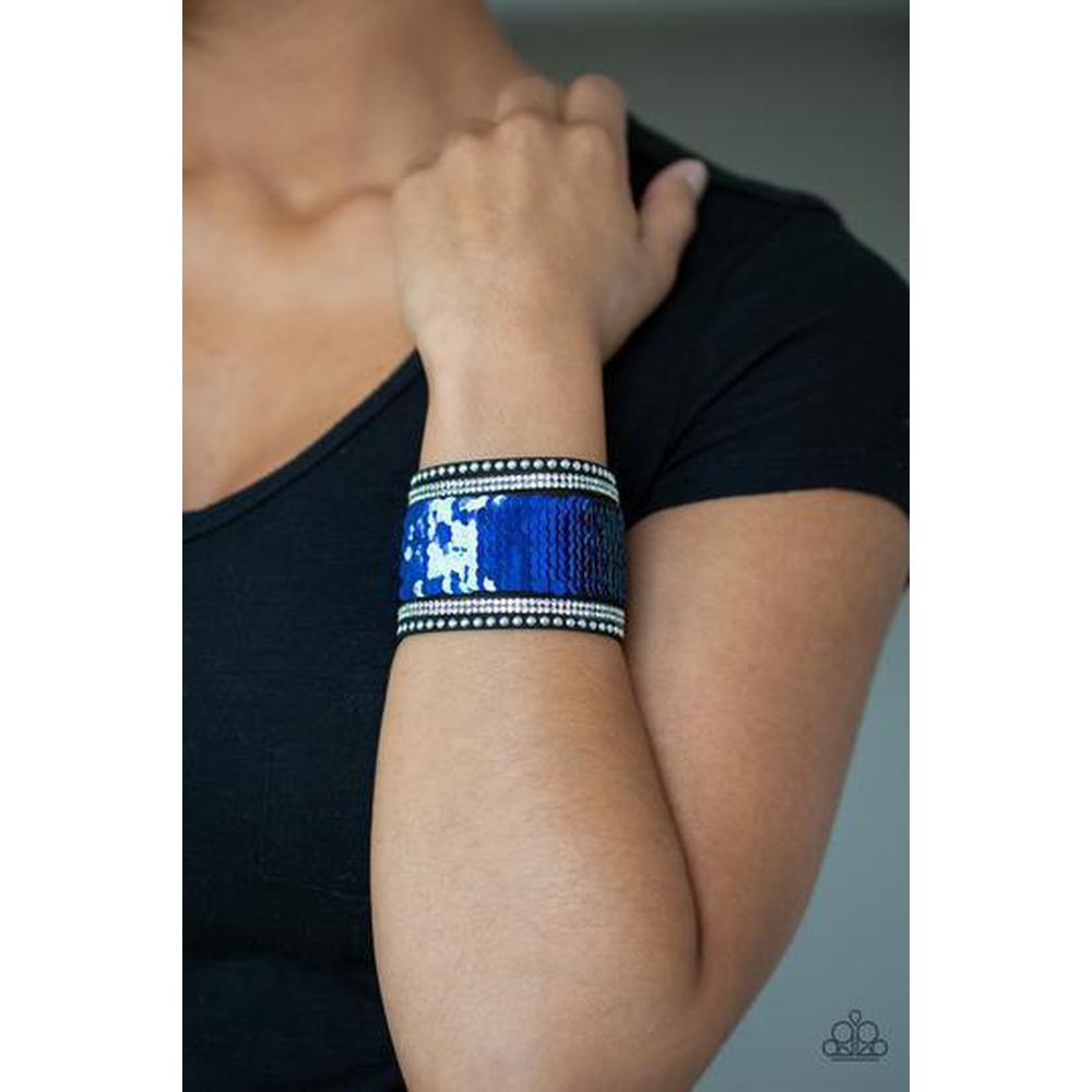 MERMAIDS Have More Fun Blue Urban Bracelet - Paparazzi - Dare2bdazzlin N Jewelry
