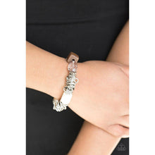 Load image into Gallery viewer, Mesmerizingly Magmatic White Bracelet - Paparazzi - Dare2bdazzlin N Jewelry
