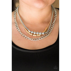 Metal Melee - Multi Necklace  - Paparazzi - Dare2bdazzlin N Jewelry