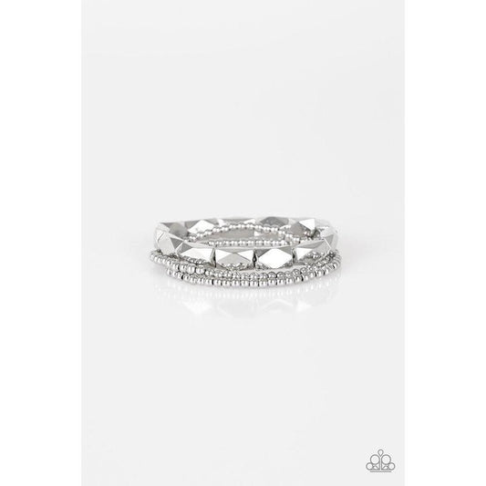 Metal Movement - Silver Bracelet - Paparazzi - Dare2bdazzlin N Jewelry