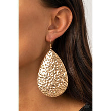 Load image into Gallery viewer, Metallic Mirrors - Gold Earring - Paparazzi - Dare2bdazzlin N Jewelry
