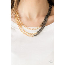 Load image into Gallery viewer, Metro Madness Gold Necklace - Paparazzi - Dare2bdazzlin N Jewelry
