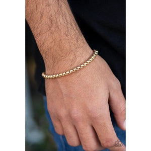Metro Marathon - Gold Bracelet - Paparazzi - Dare2bdazzlin N Jewelry