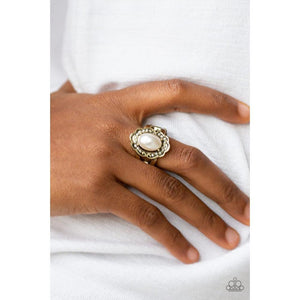 Metro Marina - Brass Ring - Paparazzi - Dare2bdazzlin N Jewelry
