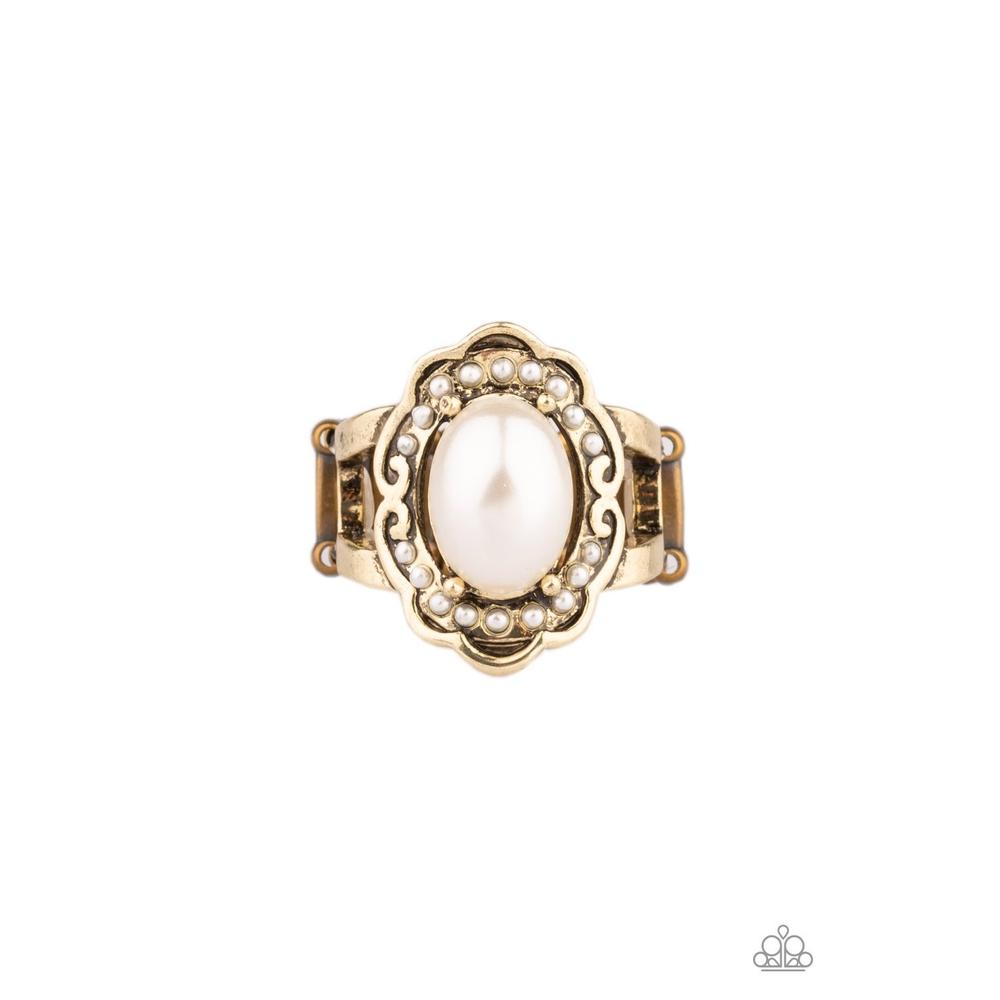 Metro Marina - Brass Ring - Paparazzi - Dare2bdazzlin N Jewelry