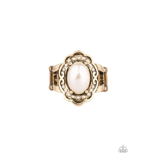 Metro Marina - Brass Ring - Paparazzi - Dare2bdazzlin N Jewelry