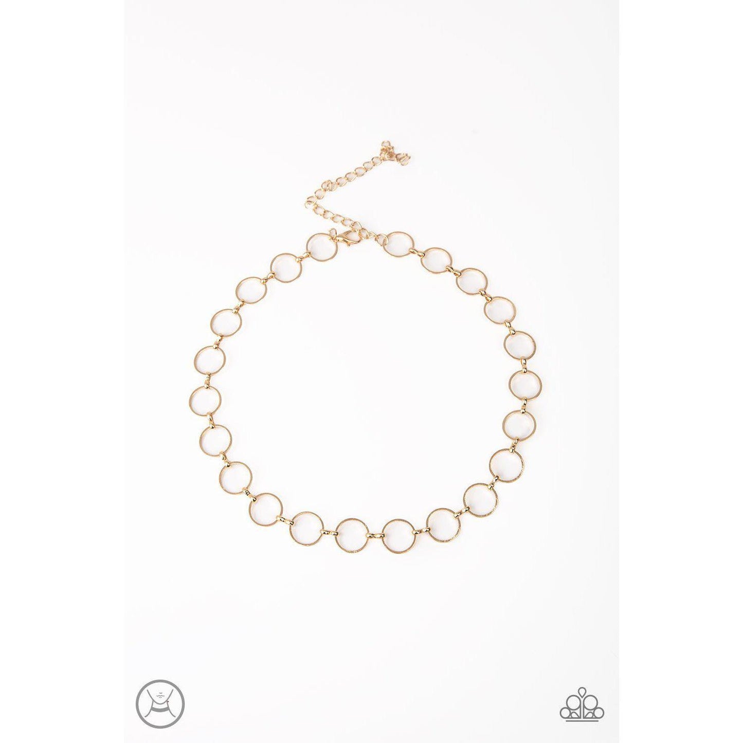 Metro Spunk Gold Choker - Paparazzi - Dare2bdazzlin N Jewelry