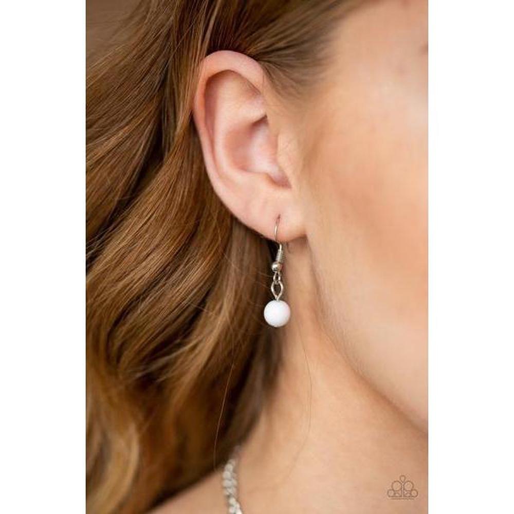 Miami Mojito White Necklace - Paparazzi - Dare2bdazzlin N Jewelry