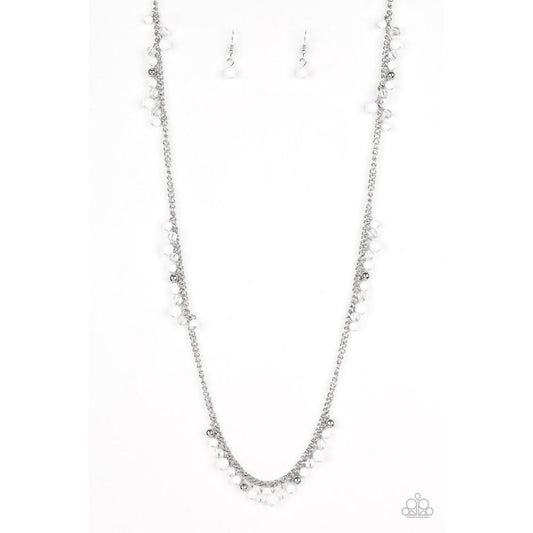 Miami Mojito White Necklace - Paparazzi - Dare2bdazzlin N Jewelry