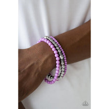 Load image into Gallery viewer, Midsummer Marvel - Purple Bracelet - Paparazzi - Dare2bdazzlin N Jewelry
