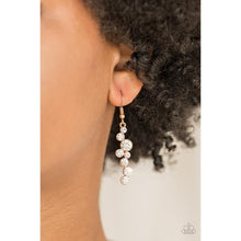 Load image into Gallery viewer, Milky Way Magnificence Gold Earrings - Paparazzi - Dare2bdazzlin N Jewelry
