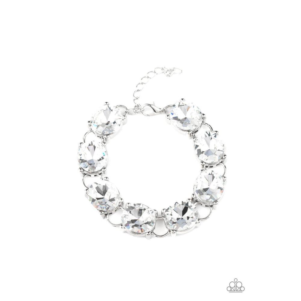 Mind Your Manners - White Bracelet  - Paparazzi - Dare2bdazzlin N Jewelry