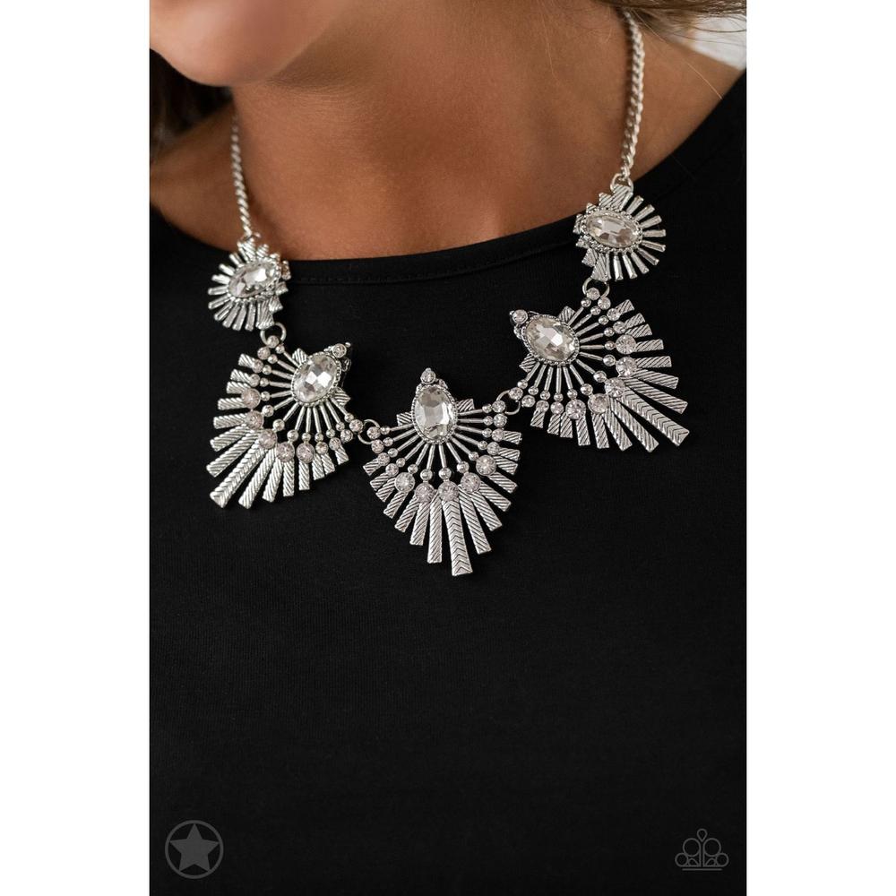 Miss YOU-niverse - Silver Necklace - Paparazzi - Dare2bdazzlin N Jewelry