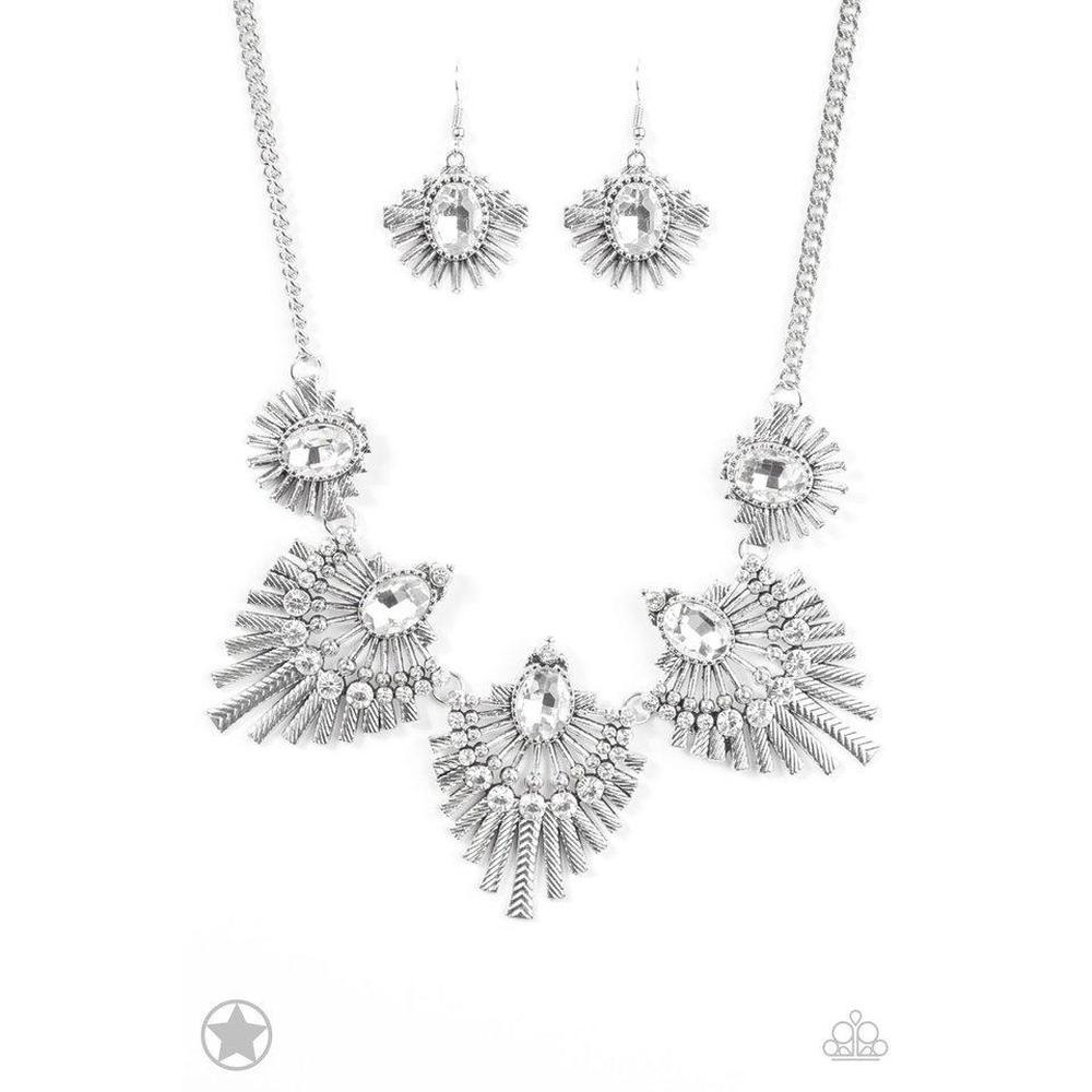 Miss YOU-niverse - Silver Necklace - Paparazzi - Dare2bdazzlin N Jewelry