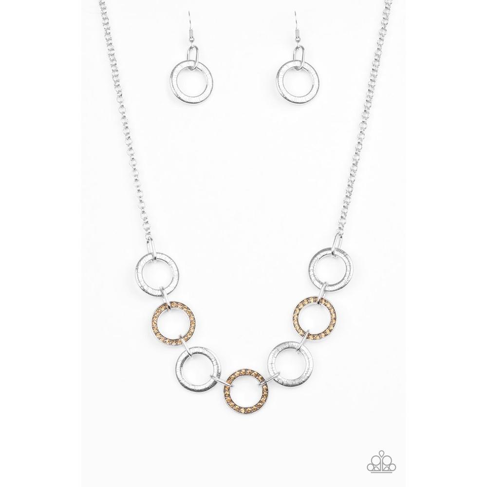 Modern Day Madonna Brown Necklace - Paparazzi - Dare2bdazzlin N Jewelry