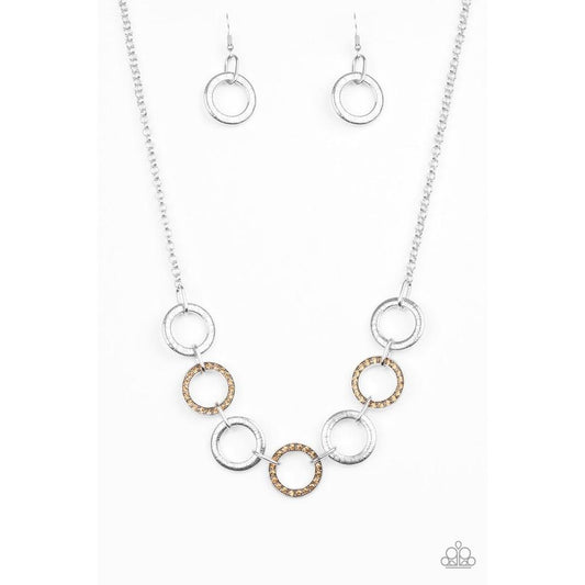 Modern Day Madonna Brown Necklace - Paparazzi - Dare2bdazzlin N Jewelry