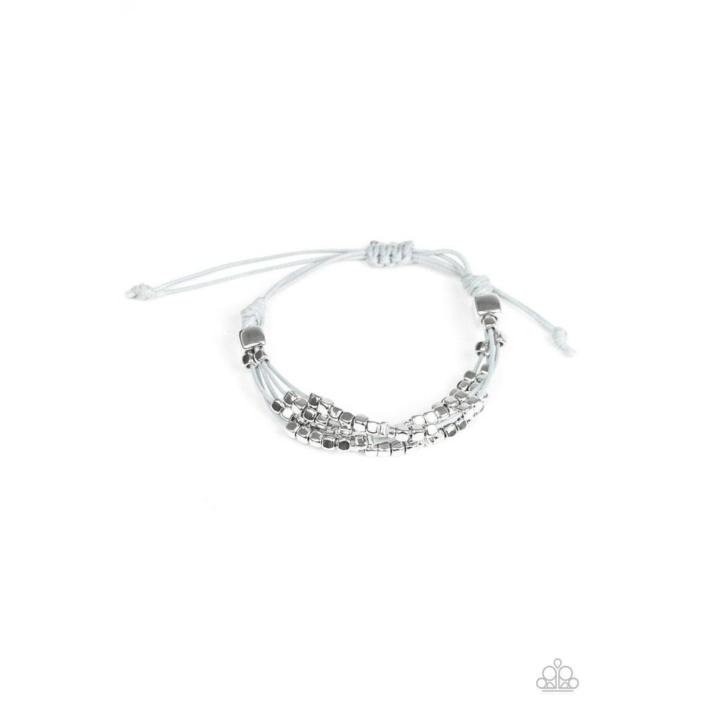 Modern Minimalism White Bracelet - Paparazzi - Dare2bdazzlin N Jewelry