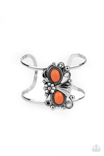 Mojave Flower Girl - Orange Bracelet - Paparazzi - Dare2bdazzlin N Jewelry
