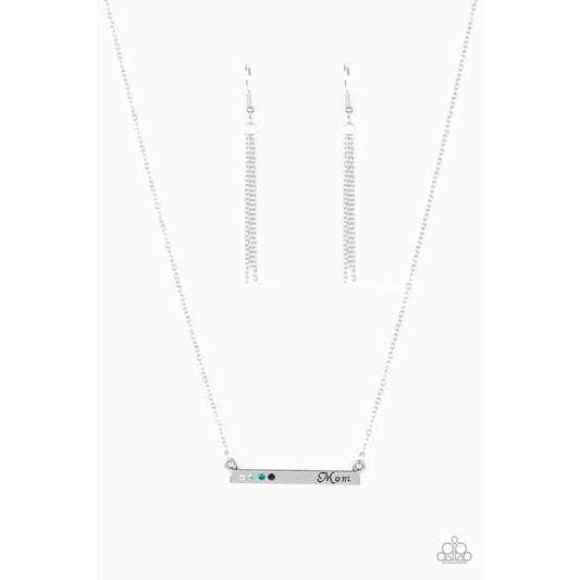 Moms Do It Better - Blue Necklace - Paparazzi - Dare2bdazzlin N Jewelry