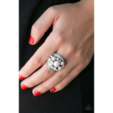Load image into Gallery viewer, Money on my Mind - White Ring - Paparazzi - Dare2bdazzlin N Jewelry
