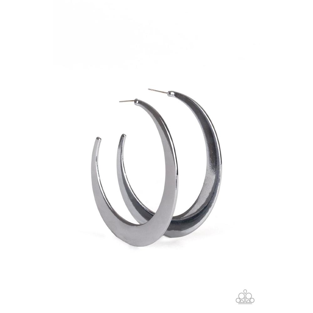 Moon Beam - Black Earrings - Paparazzi - Dare2bdazzlin N Jewelry
