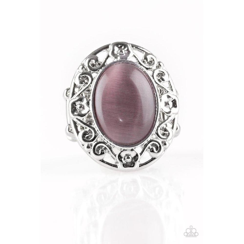 Moonlit Marigold - Purple Ring - Paparazzi - Dare2bdazzlin N Jewelry