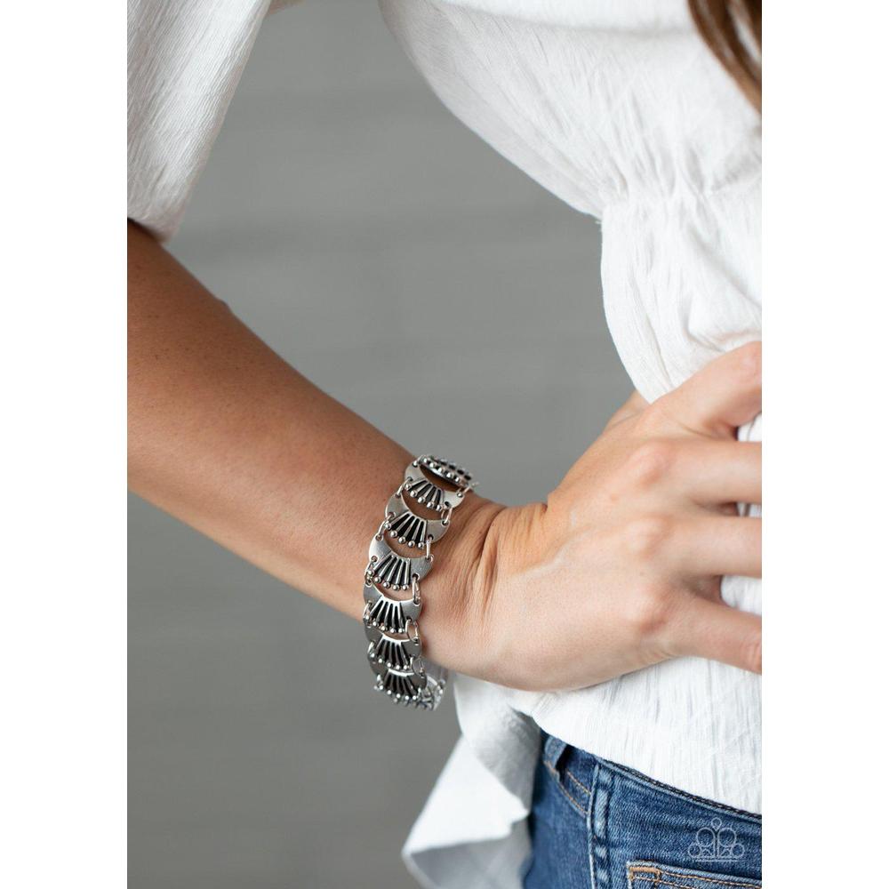 Moonlit Mesa - Silver Bracelet - Paparazzi - Dare2bdazzlin N Jewelry