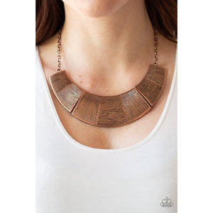 More Roar - Copper Necklace - Paparazzi - Dare2bdazzlin N Jewelry