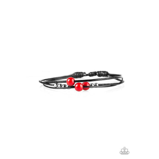 Mountain Treasure - Red Bracelet - Paparazzi - Dare2bdazzlin N Jewelry