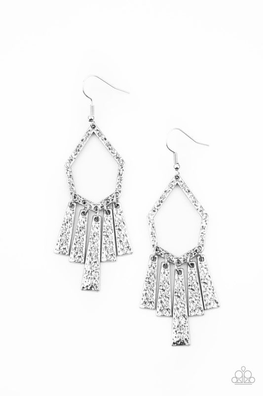 Museum Find - Silver Earring - Paparazzi - Dare2bdazzlin N Jewelry