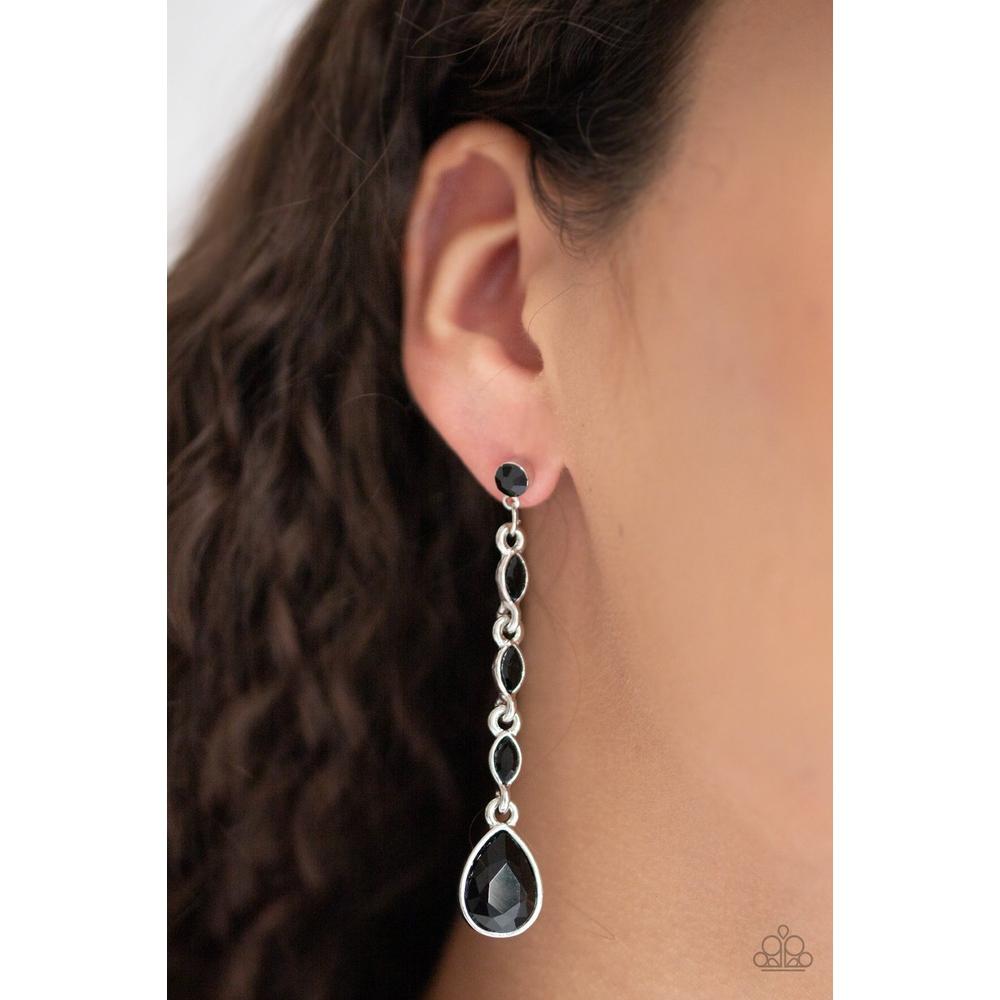 Must Love Diamonds - Black Earring - Paparazzi - Dare2bdazzlin N Jewelry