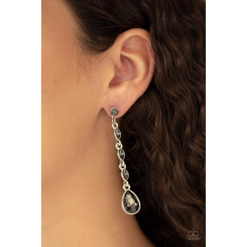 Must Love Diamonds - Silver Earring - Paparazzi - Dare2bdazzlin N Jewelry