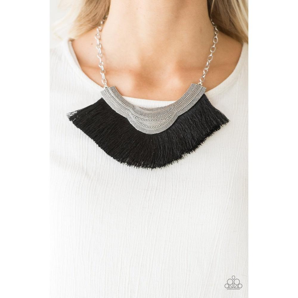 My PHARAOH Lady - Black Necklace - Paparazzi - Dare2bdazzlin N Jewelry