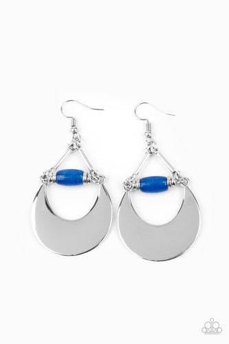 Mystical Moonbeams - Blue Earring - Paparazzi - Dare2bdazzlin N Jewelry