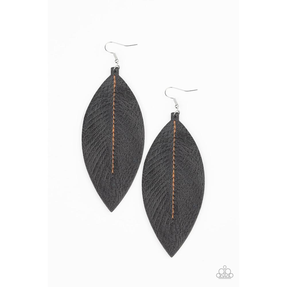 Naturally Beautiful - Black Earrings - Paparazzi - Dare2bdazzlin N Jewelry