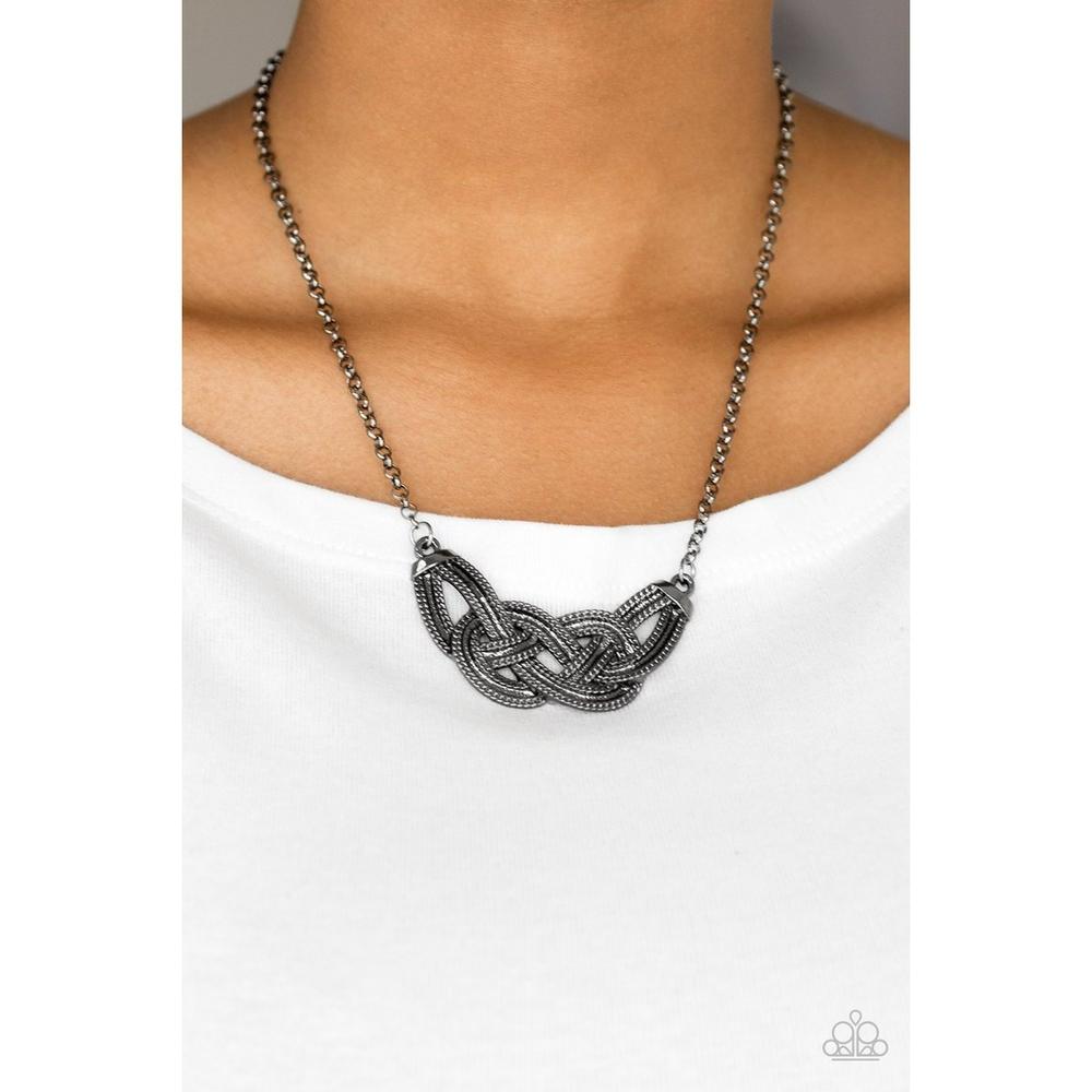 Nautically Naples - Black Necklace - Paparazzi - Dare2bdazzlin N Jewelry