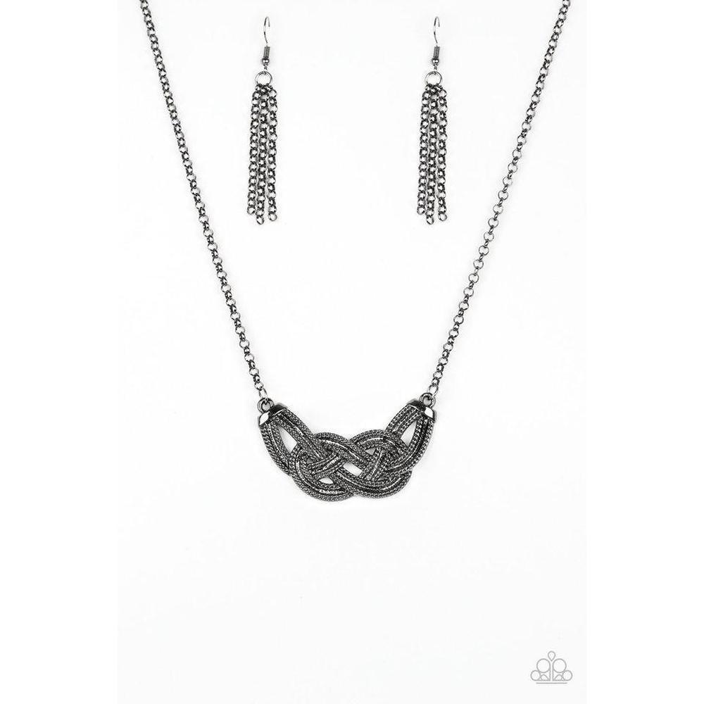 Nautically Naples - Black Necklace - Paparazzi - Dare2bdazzlin N Jewelry