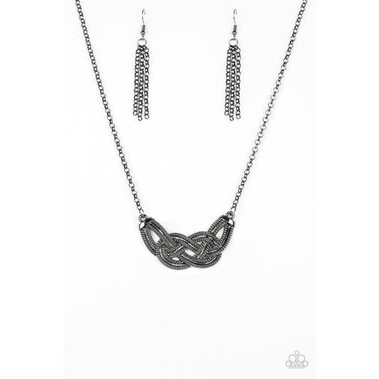 Nautically Naples - Black Necklace - Paparazzi - Dare2bdazzlin N Jewelry
