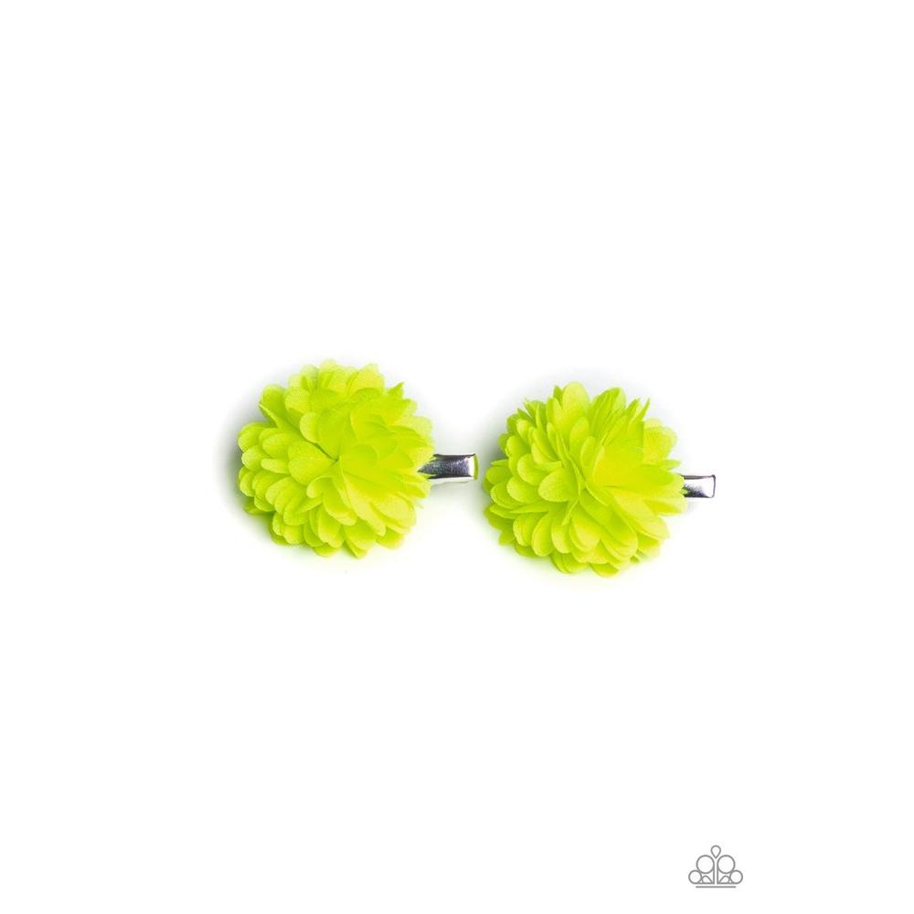 Neatly Neon Yellow Starlet Shimmer Hair clip - Paparazzi - Dare2bdazzlin N Jewelry