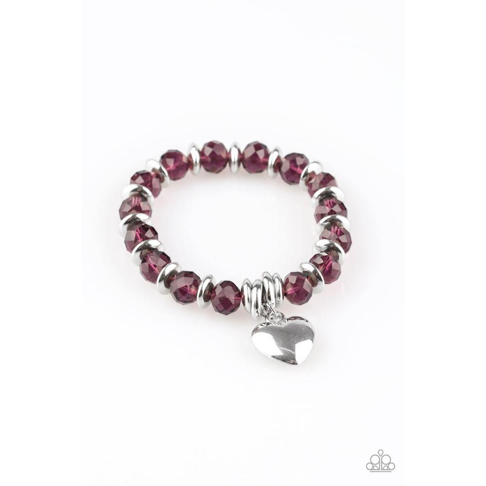 Need I Say AMOUR Purple Bracelet - Paparazzi - Dare2bdazzlin N Jewelry