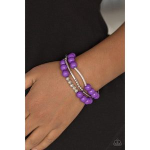 New Adventures - Purple Bracelet - Paparazzi - Dare2bdazzlin N Jewelry