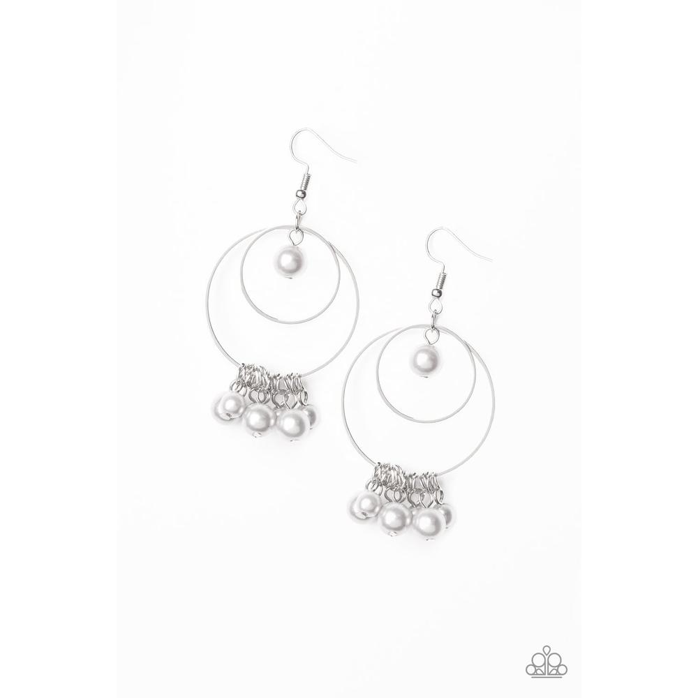 New York Attraction - Silver Earrings - Paparazzi - Dare2bdazzlin N Jewelry
