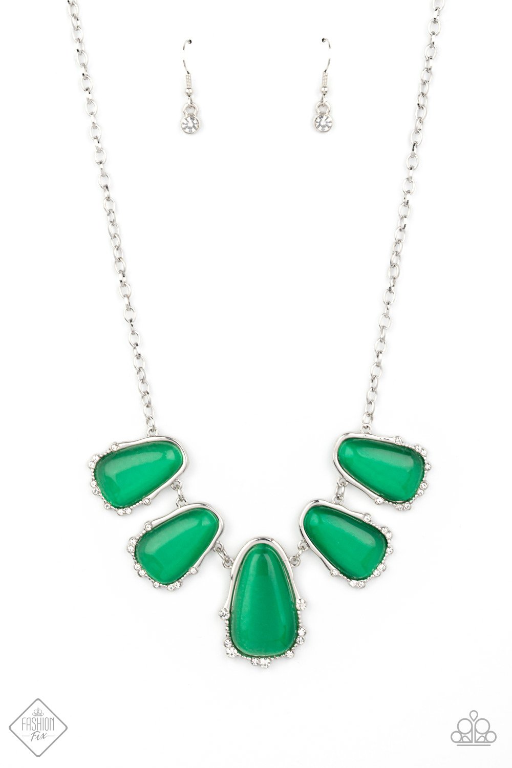 Newport Princess - Green Necklace - Paparazzi - Dare2bdazzlin N Jewelry
