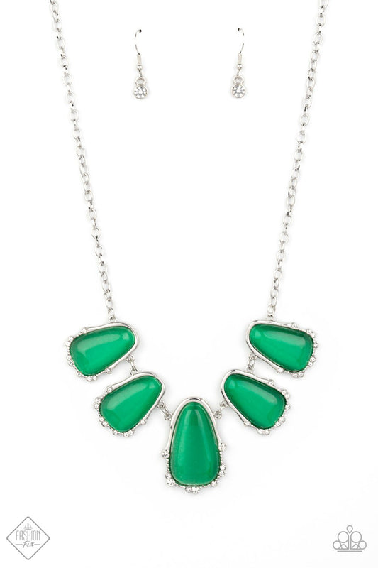 Newport Princess - Green Necklace - Paparazzi - Dare2bdazzlin N Jewelry