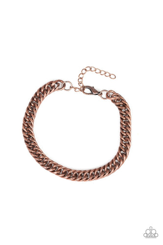 Next Man Up - Copper Bracelet - Paparazzi - Dare2bdazzlin N Jewelry